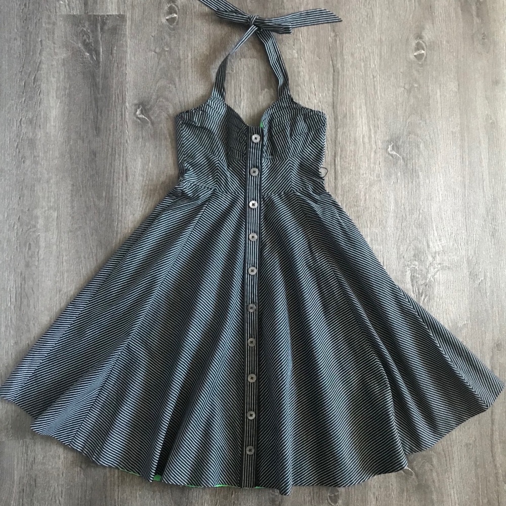 EUC Maeve A line striped button down Dress (0/XS)